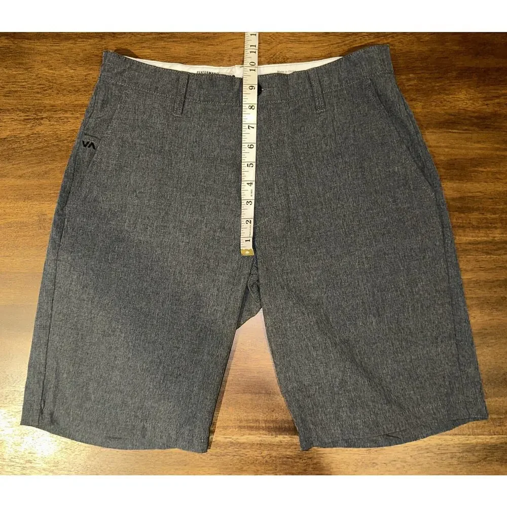 RVCA Men’s Performance Stretch Grey Casual Shorts Size 30 NWOT